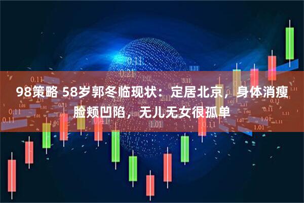 98策略 58岁郭冬临现状：定居北京，身体消瘦脸颊凹陷，无儿无女很孤单