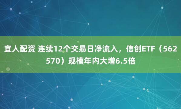 宜人配资 连续12个交易日净流入，信创ETF（562570）规模年内大增6.5倍