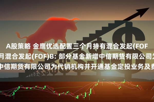 A股策略 金鹰优选配置三个月持有混合发起(FOF)B,金鹰稳进配置六个月混合发起(FOF)B: 部分基金新增中信期货有限公司为代销机构并开通基金定投业务及费率优惠的公告