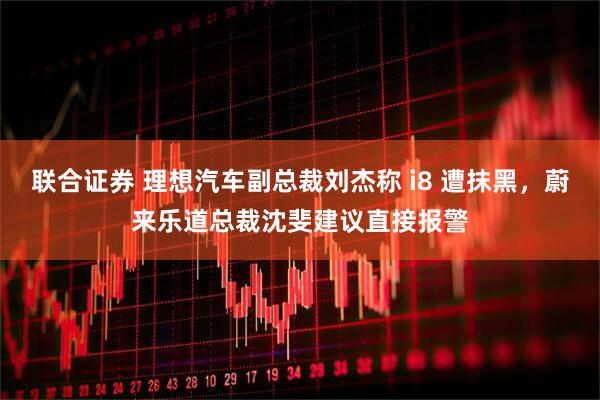 联合证券 理想汽车副总裁刘杰称 i8 遭抹黑，蔚来乐道总裁沈斐建议直接报警