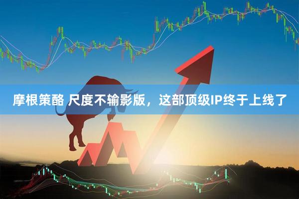 摩根策酪 尺度不输影版，这部顶级IP终于上线了